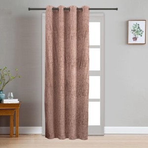 Home Beautiful 7 ft. Brown Polyester Curtain - (M2838)