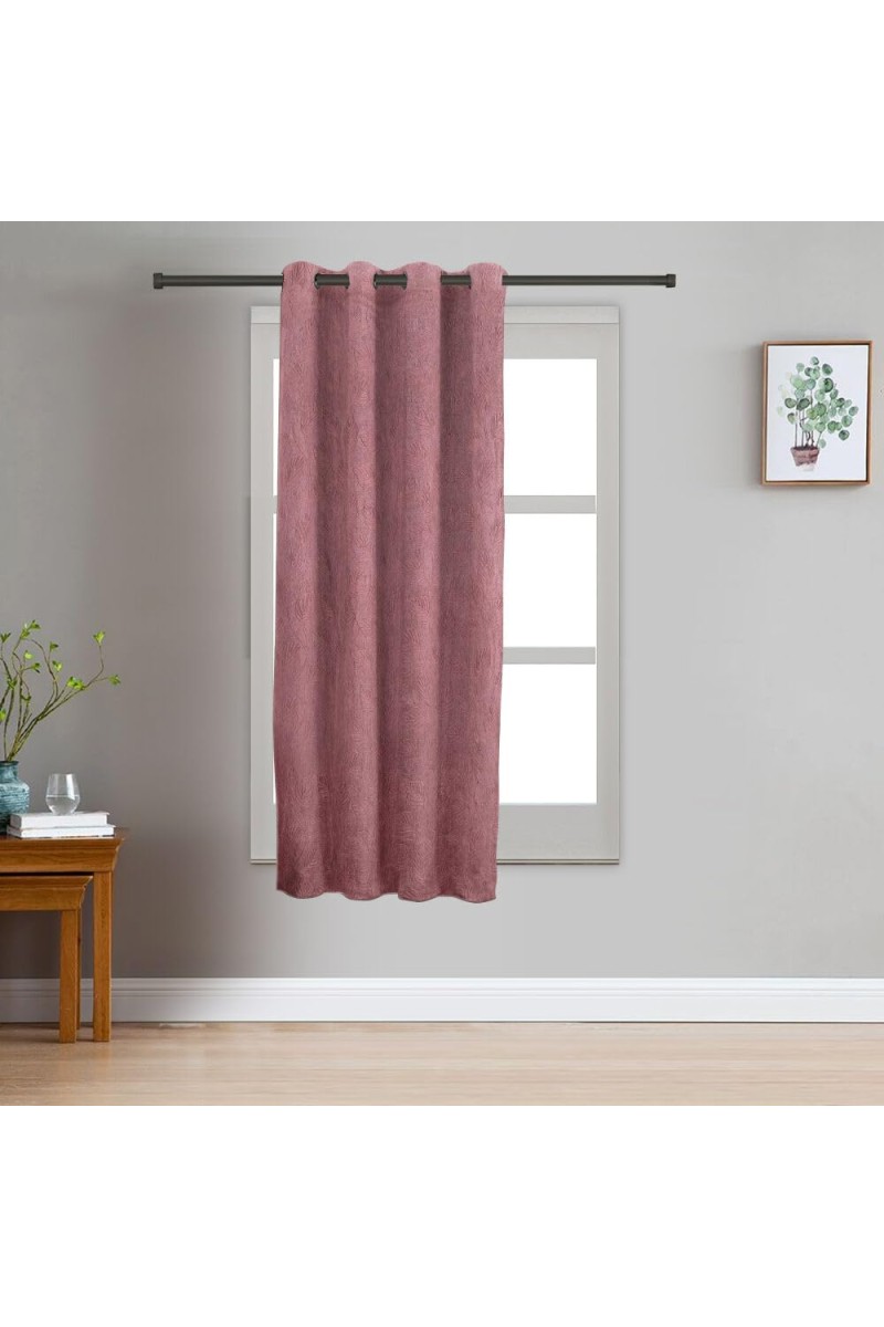 Home Beautiful 5 ft. Wine Polyester Curtain - (M2792)