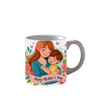 Happy Mother’s Day Printed Customized Coffee Mug – 325 Ml Ceramic Mug – Gift for Mom from Daughter or Son – Dishwasher & Microwave Safe