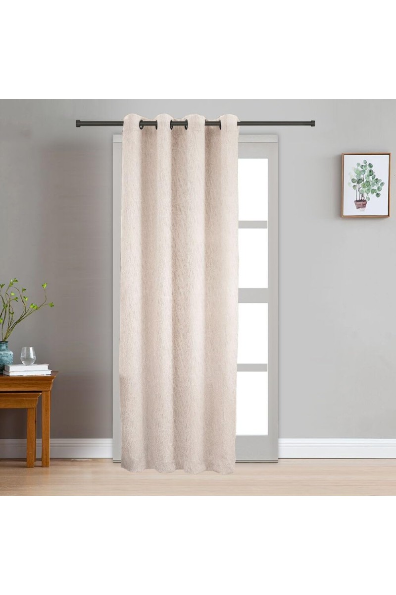 Home Beautiful 7 ft. Off White Polyester Curtain - (M2781)