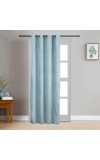 Home Beautiful 7 ft. Light Blue Polyester Curtain - (M2799)