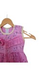 Cotton Sleeveless Baby Girl Frock for 0-9 Months – Soft & Comfortable Dress for Newborns & Infants (2, Pink)