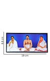 Hitech Anukul Chandra Thakur wih borda and boroma Religious Frame Laminated Photo with Back Support Mount Small Size