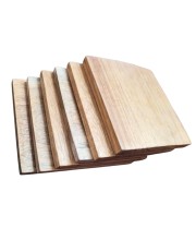 Natural Wooden Square Lid for Glass Tumblers and Carafes – Airtight Drink Cover Pack of 6| Multipurpose Wooden Lid Coaster Combo for Home & Kitchen (6)