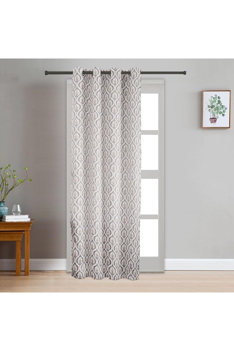 Home Beautiful 7ft. Grey Polyester Door Curtain - (M2875)