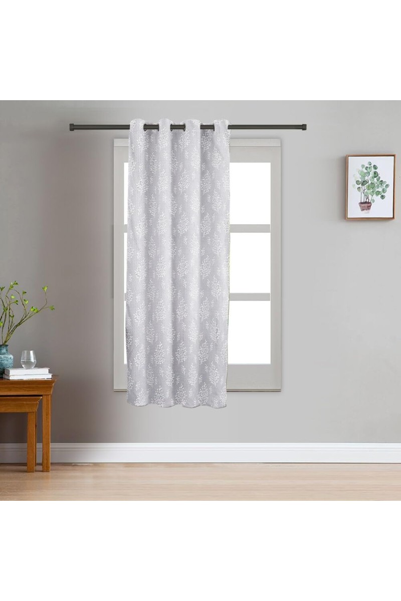 Home Beautiful 5ft. Light Grey Polyester Curtain - (M2767)