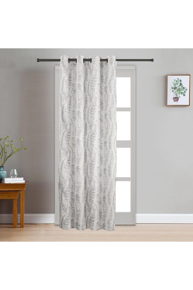 Home Beautiful 7ft. Light Grey Microfiber Door Curtain - (M2924)