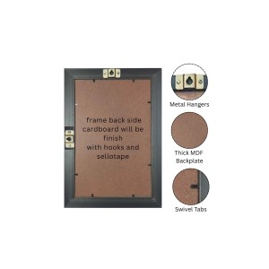 Durga Matha Digital Golden Balck Color Photo Frame | Hindu Religious Wall Decor | 10x16 Inches - Inspirational Wall Art for Office, Home Decor - Ideal Spiritual Gift (F16711)