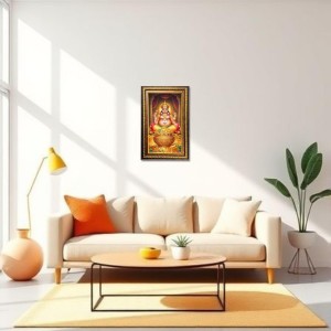 Kubera Digital Golden Balck Color Photo Frame | Hindu Religious Wall Decor | 14x20 Inches - Inspirational Wall Art for Office, Home Decor - Ideal Spiritual Gift (F16912) Kubera Digital Golden Balck Color Photo Frame | Hindu Religious Wall Decor | 14x20 Inches - Inspirational Wall Art for Office, Home Decor - Ideal Spiritual Gift (F16912)