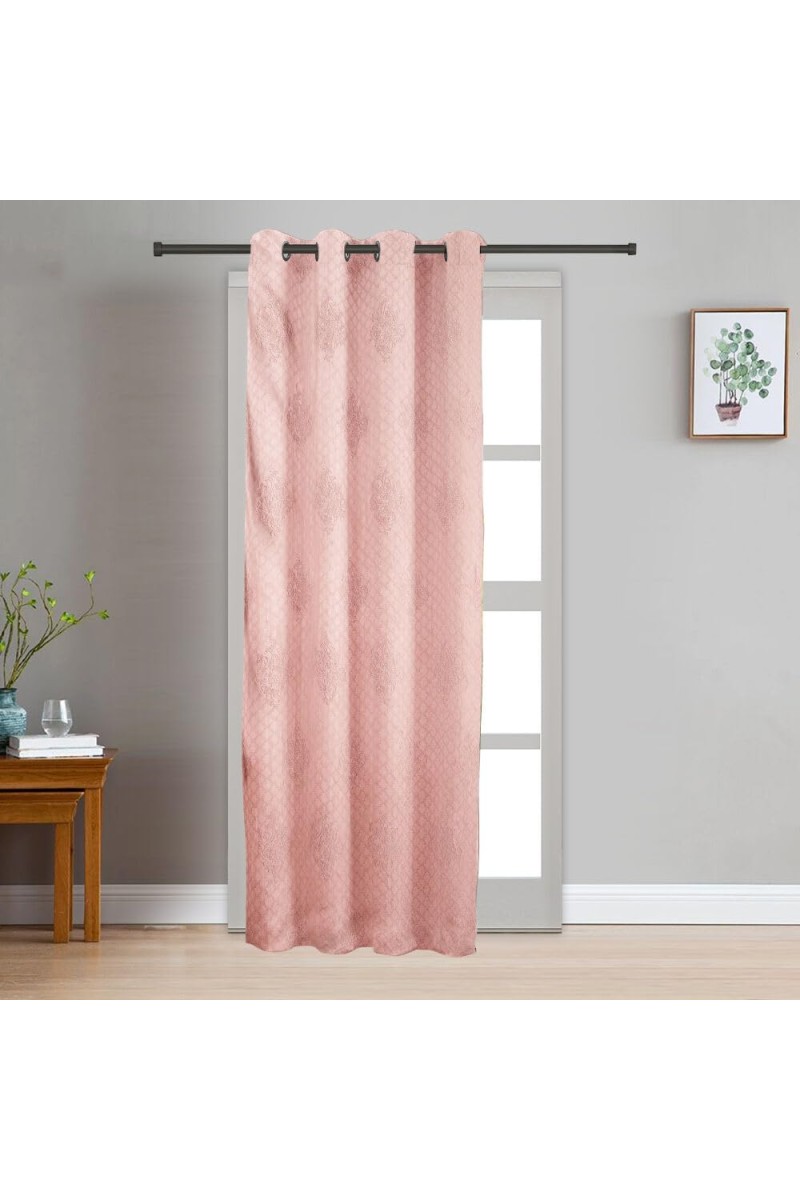 Home Beautiful 7ft. Pink Microfiber Door Curtain - (M2972)