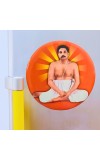 Devotional Saint Guru Round Fridge Magnet Set (4 Pieces) | Religious Refrigerator Magnets for Home, Office & Temple Decor (4)