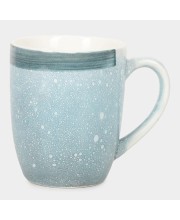Hitech Sales 320 ml Stoneware Mug Blue | Microwave Safe Ceramic Cup | Ideal for Daily Use