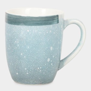 Hitech Sales 320 ml Stoneware Mug Blue | Microwave Safe Ceramic Cup | Ideal for Daily Use Hitech Sales 320 ml Stoneware Mug Blue | Microwave Safe Ceramic Cup | Ideal for Daily Use