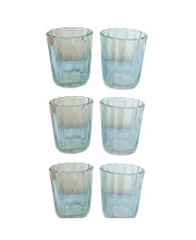 Small Tea Glass Set of 6 | Chai, Milk & Coffee Drinking Glasses | Clear Transparent Durable Glass Tumblers for Home, Kitchen & Office Use.