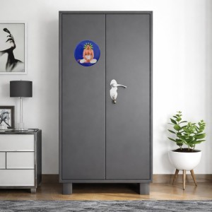 Devotional Saint Guru Round Fridge Magnet Set | Religious Refrigerator Magnets for Home, Office & Temple Decor Set (2 Pieces)