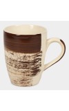 Hitech Sales 330 ml Stoneware Mug Brown | Microwave Safe Ceramic Cup