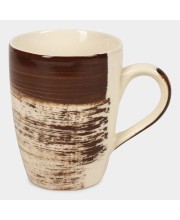 Hitech Sales 330 ml Stoneware Mug Brown | Microwave Safe Ceramic Cup