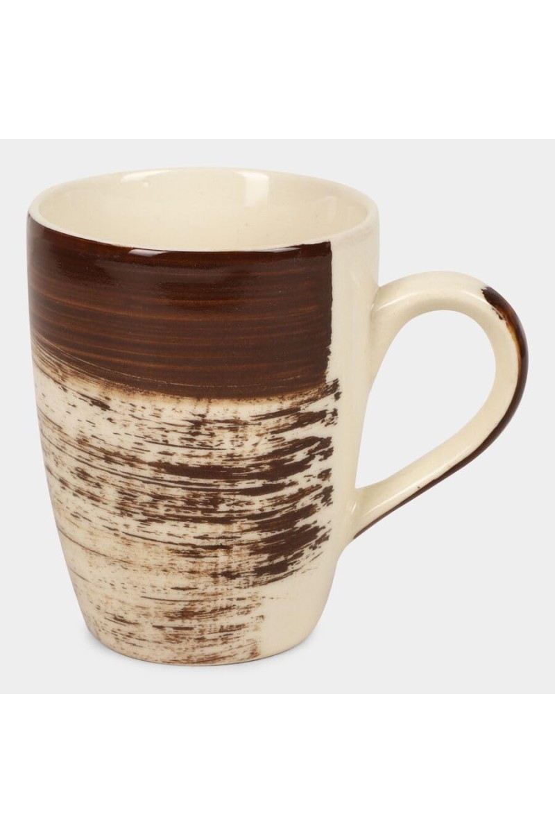 Hitech Sales 330 ml Stoneware Mug Brown | Microwave Safe Ceramic Cup