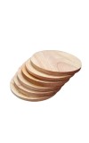 Natural Wooden Lids for Glass Tumblers & Carafes – Airtight Drink Covers & Mini Tray Coasters – Pack of 6| Multipurpose Wooden Lid Coaster Combo for Home & Kitchen (6)