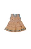 Cotton Sleeveless Baby Girl Frock for 0-9 Months – Soft & Comfortable Dress for Newborns & Infants (1, Peach)