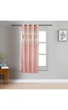 Home Beautiful 5ft. Soft Dusty Rose Pink Jacquard Eyelet Curtains - (M2937)