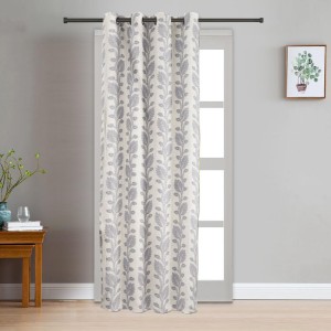 Home Beautiful 7ft. Light Grey Polyester Curtain - (M2753)