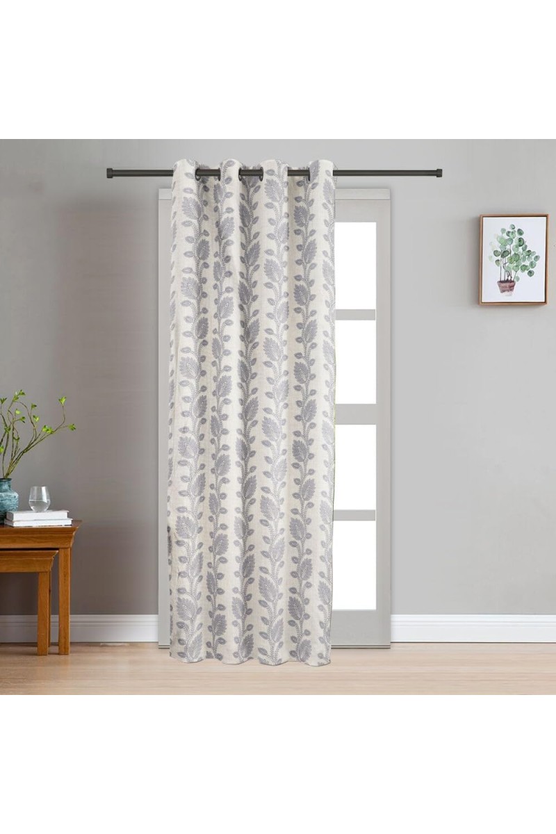 Home Beautiful 7ft. Light Grey Polyester Curtain - (M2753)