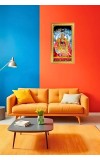 Tulja Bhavani Digital Golden Color Photo Frame | Hindu Religious Wall Decor | 10x17 Inches - Inspirational Wall Art For Office, Home Decor - Ideal Spiritual Gift (F10347)