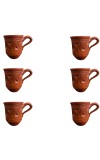 Handcrafted Terracotta Clay Mug with Handle – Eco-Friendly Traditional Kulhad Style Cup for Tea & Coffee (300 ml Approx) (6)
