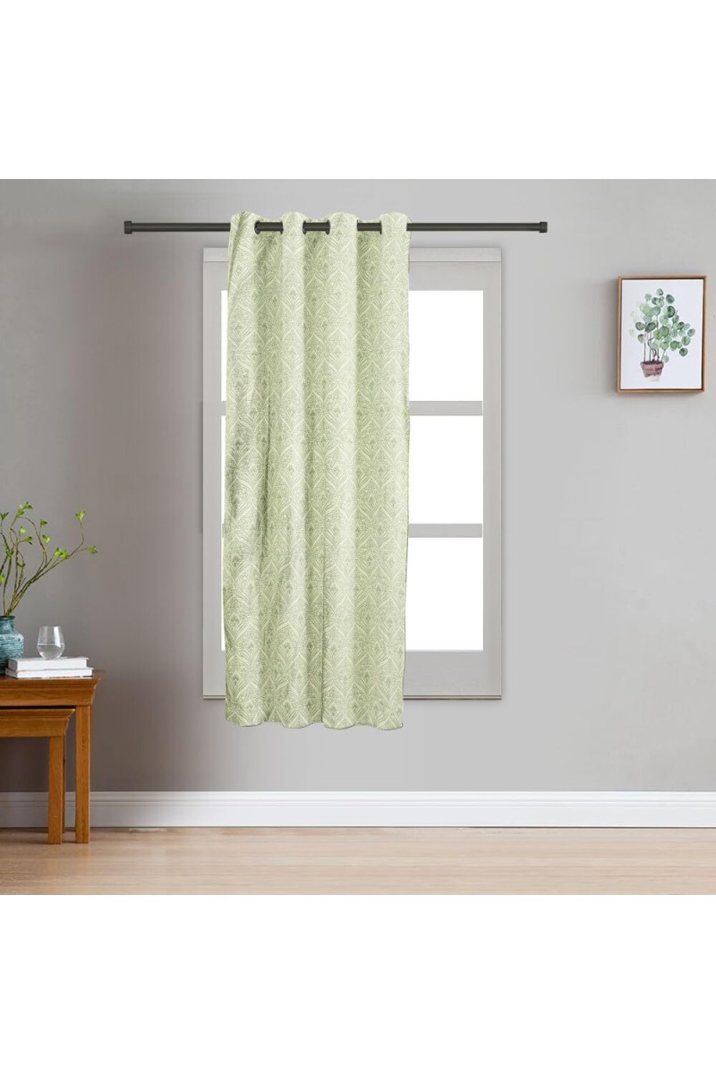 Home Beautiful 5ft. Light Green Polyester Curtain - (M2759)