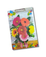 Hi Tech Sales Printed Exam Pad | Regular Wooden Exam Board for Girls & Boys, Kids, Students, Gift, School, Office, Industrial use | Stainless Clipboard (Color-Multicolor, Size-14.5 x 9.5) (Multicolor)