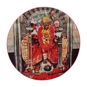 Stainless Steel Round Maa Kali Fridge Magnet | Devotional & Decorative Refrigerator Magnet for Home & Office | Pack of 1 Stainless Steel Round Maa Kali Fridge Magnet | Devotional & Decorative Refrigerator Magnet for Home & Office | Pack of 1