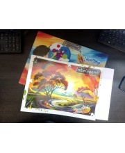 Hi Tech Sales Wooden Drawing Board with Large Drawing Notebook Combo at Low Cost for Kids/Students, Girls & Boys || Stainless Steel Clip, Plain MDF Hard Board Writing Pad (Multicolored)