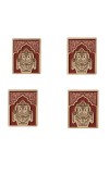 Wooden Lord Jagannath Fridge Magnet | Laser Engraved Religious Souvenir | Traditional Pattachitra Style Decorative Magnet for Home & Office (4)