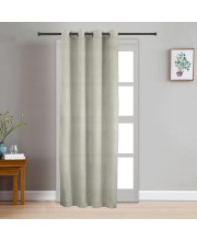 Home Beautiful 7ft. Grey Polyester Curtain - (M2846)