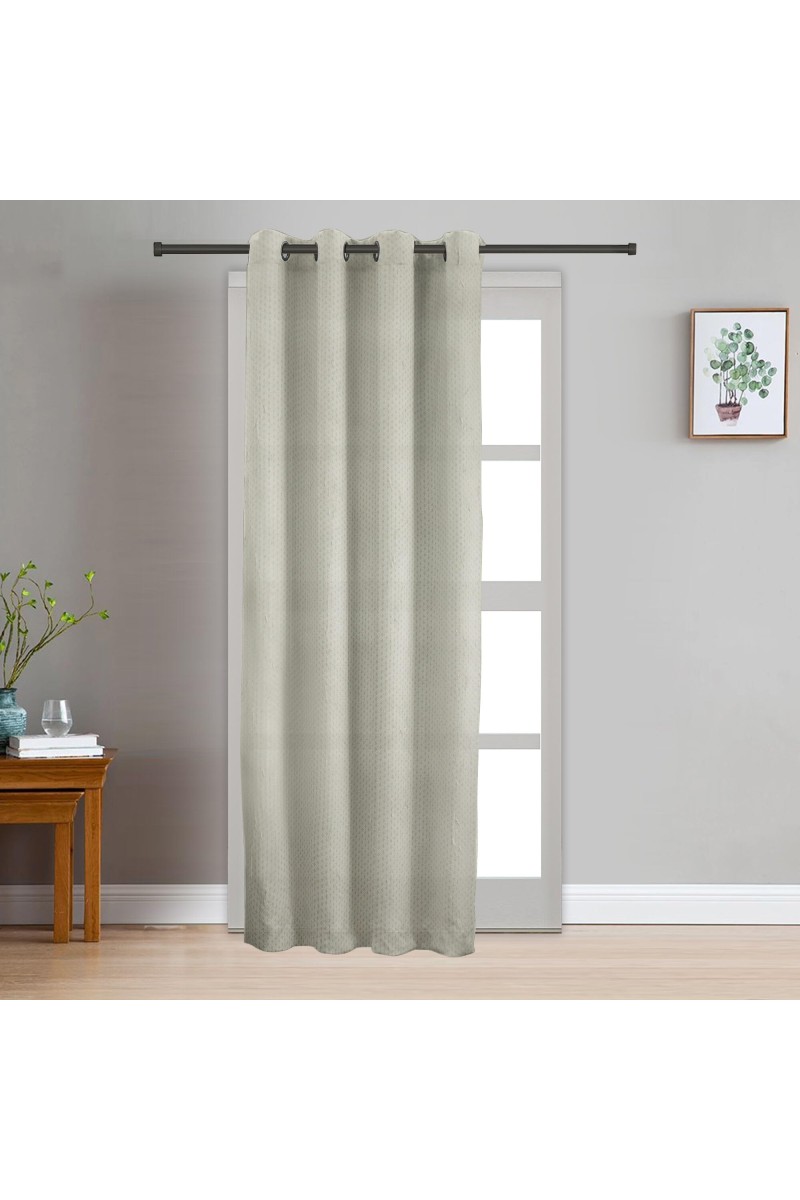 Home Beautiful 7ft. Grey Polyester Curtain - (M2846)