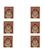 Wooden Lord Jagannath Fridge Magnet | Laser Engraved Religious Souvenir | Traditional Pattachitra Style Decorative Magnet for Home & Office (6)