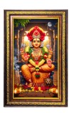 Goddess SRI Lalitha Devi Digital Golden Balck Color Photo Frame | Hindu Religious Wall Decor | 12x18 Inches - Inspirational Wall Art for Office, Home Decor - Ideal Spiritual Gift (F16662)