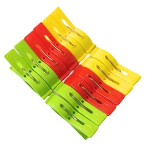 Durable Plastic Cloth Drying Clips – Multi-Purpose Laundry Clips for Clothesline & Hangers – Pack of (12) Durable Plastic Cloth Drying Clips – Multi-Purpose Laundry Clips for Clothesline & Hangers – Pack of (12)