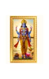 Lord Dhanvantari Digital Golden Color Photo Frame | Hindu Religious Wall Decor | 12x19 Inches - Inspirational Wall Art For Office, Home Decor - Ideal Spiritual Gift (F10374)