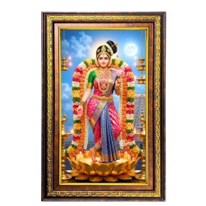 Goddess Andal Devi Digital Golden Balck Color Photo Frame | Hindu Religious Wall Decor | 18x24 Inches - Inspirational Wall Art for Office, Home Decor - Ideal Spiritual Gift (F16765) Goddess Andal Devi Digital Golden Balck Color Photo Frame | Hindu Religious Wall Decor | 18x24 Inches - Inspirational Wall Art for Office, Home Decor - Ideal Spiritual Gift (F16765)