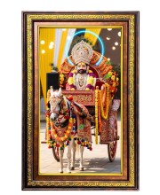 KhatuShyam Digital Golden Balck Color Photo Frame | Hindu Religious Wall Decor | 18x24 Inches - Inspirational Wall Art for Office, Home Decor - Ideal Spiritual Gift (F16676)