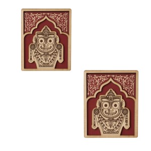 Wooden Lord Jagannath Fridge Magnet | Laser Engraved Religious Souvenir | Traditional Pattachitra Style Decorative Magnet for Home & Office (2) Wooden Lord Jagannath Fridge Magnet | Laser Engraved Religious Souvenir | Traditional Pattachitra Style Decorative Magnet for Home & Office (2)