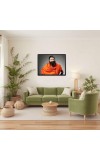 Baba Ramdev Laminated Photo - 9x11 Inches, Divine Blessings for Home & Office and Temple Decoration