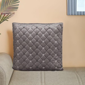 Home Beautiful Dark Grey Velvet Cushion Cover
