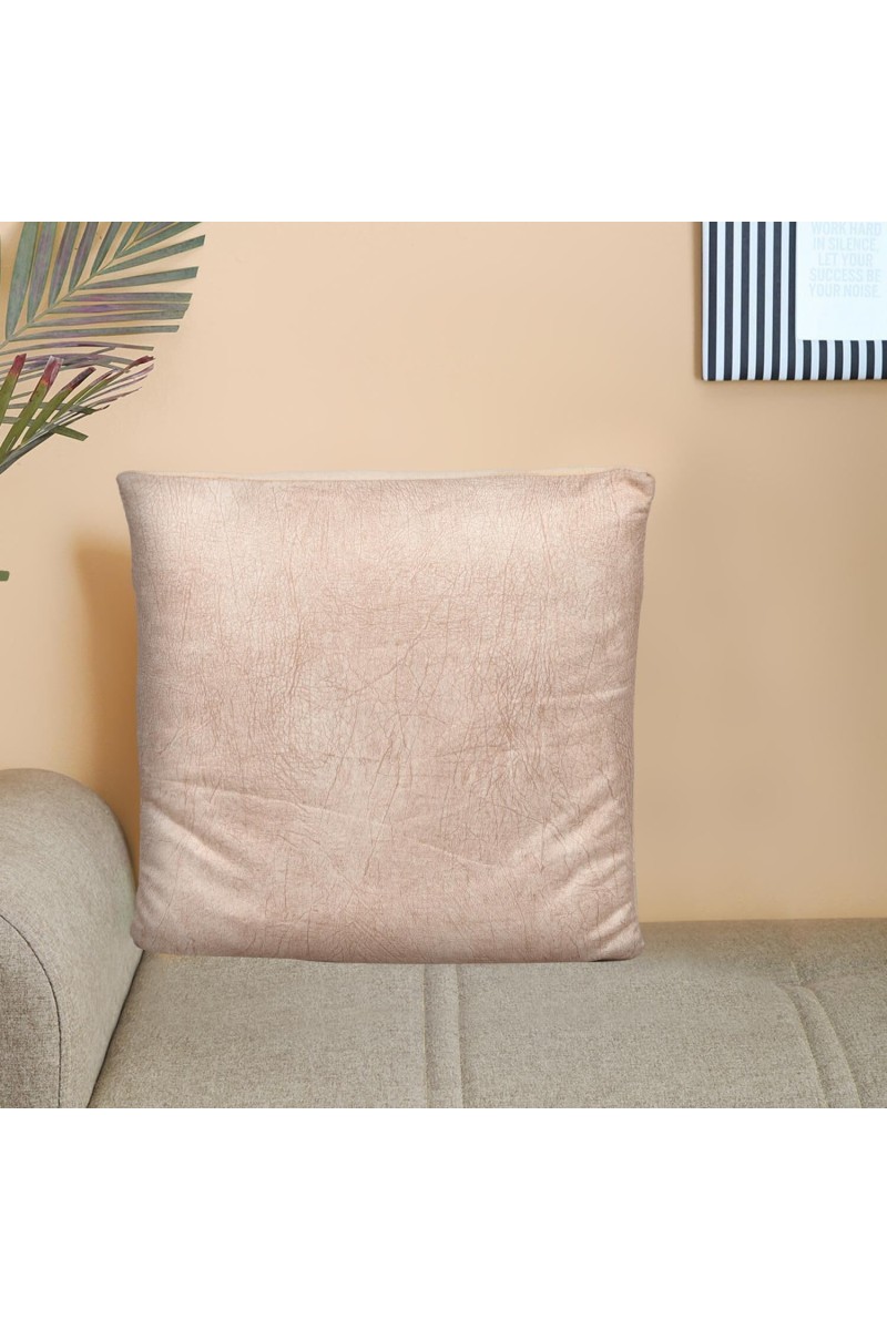 Home Beautiful Beige Polyester Cushion Cover