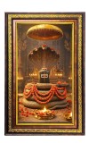 God Lingam Digital Golden Balck Color Photo Frame | Hindu Religious Wall Decor | 16x22 Inches - Inspirational Wall Art for Office, Home Decor - Ideal Spiritual Gift (F16897)