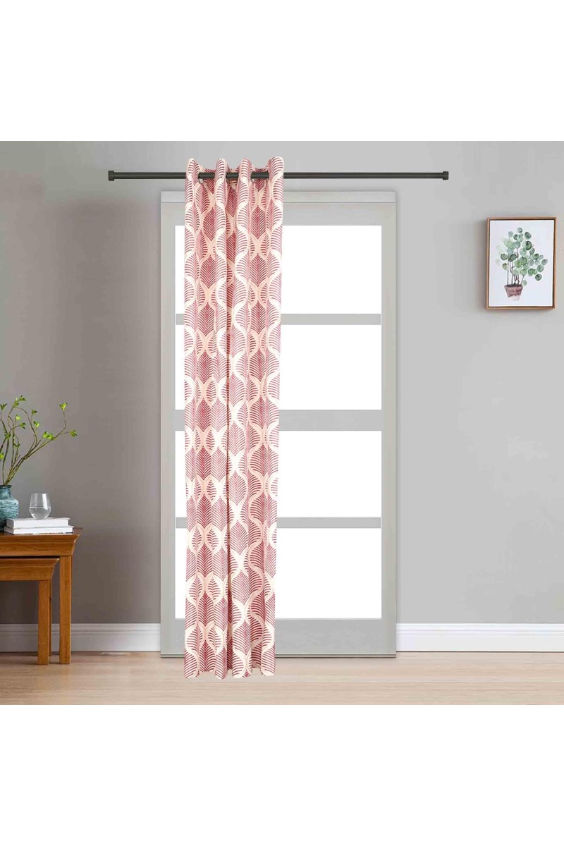 Home Beautiful 7ft. Maroon Microfiber Door Curtain - (M2951)