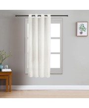 Home Beautiful 5ft. White Polyester Curtain - (M2848)