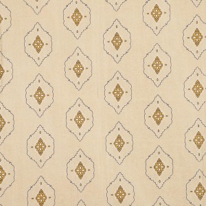 Home Beautiful 5ft. Beige Printed Eyelet Window Curtains - (M2754)